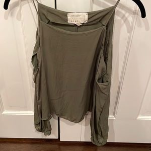 Artelier open shoulder blouse